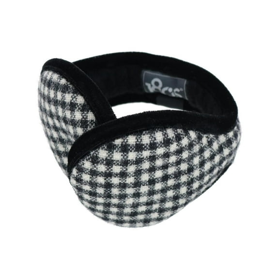 180s American Wool Houndstooth Wrap Around Ear Warmer (Women)