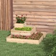 thumbnail image 2 of Outsunny 3-Tier Wooden Raised Garden Bed Planter Box for Backyard Patio, 2 of 10