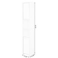 thumbnail image 2 of Versatile 77-Inch White Tall Storage Cabinet with 2 Doors and Adjustable Shelves, Linen Tower Cabinet, Bathroom Organizer and Storage, Kitchen Cabinet, Pantry Organizer, and Linen Closet, 2 of 10