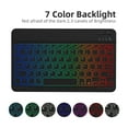 thumbnail image 3 of Étui Clavier Bluetooth Détachable Vert Foncé avec Rétroéclairage 7 Couleurs, Support Multi-Angle et Fente pour Stylet pour Samsung Galaxy Tab S7/S8/S9/S9 FE 11 Pouces (Modèles SM-T870/T875/X700/X706/X710/X510) -, 3 of 6