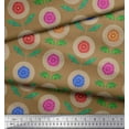 thumbnail image 2 of Soimoi Rayon Fabric Leaves & Aster Floral Printed Fabric 1 Yard 56 Inch Wide, 2 of 3