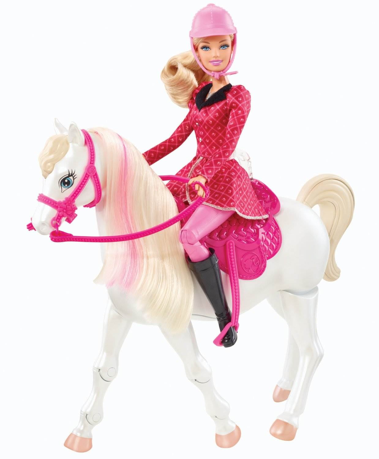 barbie saddle and ride horse walmart