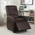 thumbnail image 2 of Pemberly Row Fauteuil Inclinable en Similicuir Marron, 2 of 3
