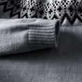 thumbnail image 5 of Iyufng Mens Sweaters and Pullovers Fair Isle Geometric Pattern Winter Knit Tops, 5 of 9