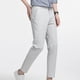 thumbnail image 5 of Pantalones de hombre de color liso rectos con bolsillos laterales y botones, 5 of 5