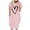 Pink, variant on Odeerbi Summer 2025 Casual Dresses for Women Loose Print Dress Short Sleeve V-Neck Dress Olive Green