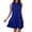 Z1#Blue823, variant on Puliio Summer Dresses for Women Sleeveless Collared V Neck Geometric Print Tiered Flowy Casual Mini Dress