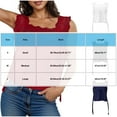 thumbnail image 2 of Hvot&aat Women Side Tie Lace Trim Tank Tops Solid Color Sleeveless Pullover Semi Sheer Pleated Square Neck Blouses, 2 of 2