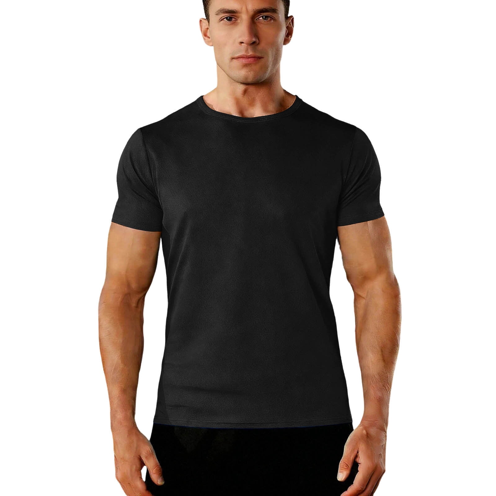 Smsaxvxz Mens Lightweight Short Sleeve Tee Summer Casual Crew Neck