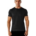 thumbnail image 3 of fatyb Men's Athletic T Shirts Short Sleeve Running Crew Neck Workout Training Tee Tops Activewear for Men, 3 of 5