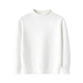 thumbnail image 2 of Lmnyox Sweaters for Kids Loose Solid Color Mock Neck Long Sleeve Knit Pullover Classic Winter Warm Sweaters, 2 of 9