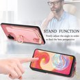 thumbnail image 3 of Nalacover Case for Samsung Galaxy A04E Wallet Case with Card Holder & Zipper Pocket, 360° Rotation Ring Kickstand Premium PU Leather Cover, Shockproof Magnetic Button Flip Stand Phone Case,Pink, 3 of 9