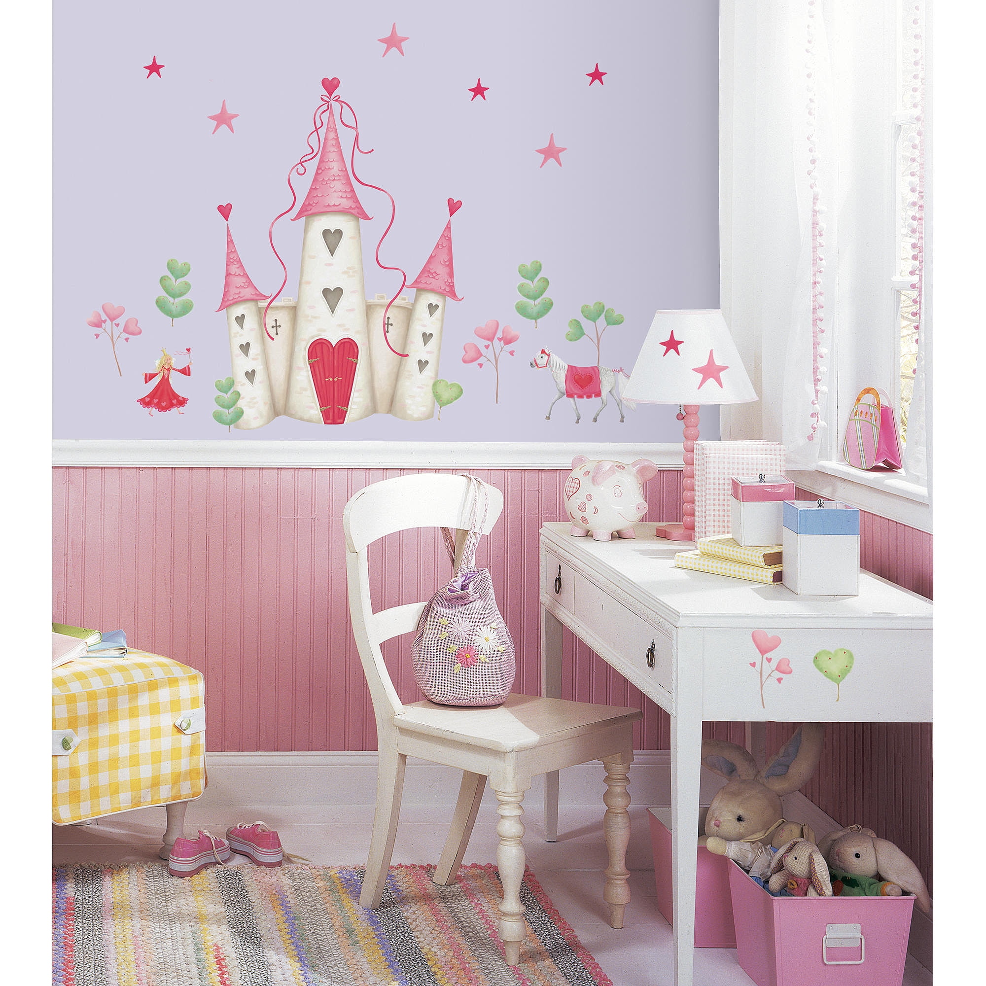 Roommates Princess Castle Peel And Stick Wall Decal Walmart Com