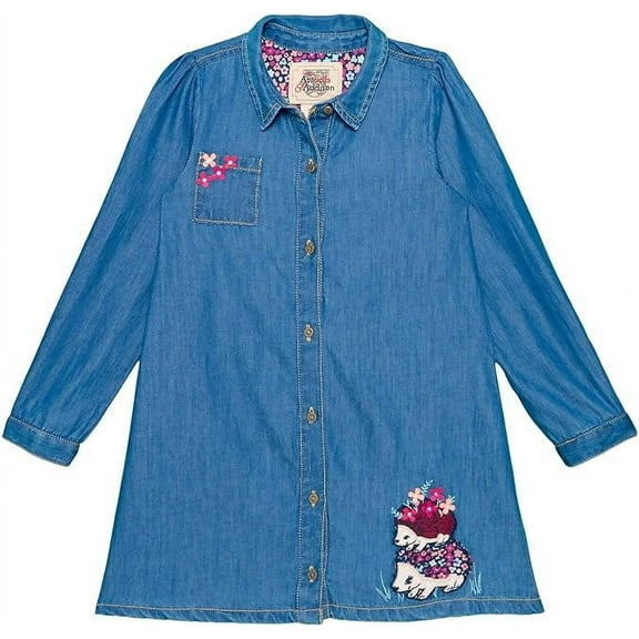 Arabella & Addison French Terry Short Sleeve Dress - 2T