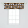 thumbnail image 2 of Ambesonne Mexican Print Window Valance, Simplistic Ethnic Art, 54" X 18", Orange Dark Sky Blue, 2 of 3