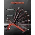 thumbnail image 3 of Vevor XLYLDZXZYK00PHRVSV0 Strength Training Adjustable & Foldable Sit Up Weight Bench for Home Gym, 3 of 10