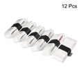 thumbnail image 2 of Unique Bargains 43.3' Absorb Sweat Non-Slip PU Tennis Racket Overgrip Tape Wraps White 12 Pack, 2 of 6