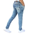 thumbnail image 3 of Pantalón de mezclilla stretch John Silver  Corte skinny Color azul verdoso batik, 3 of 3