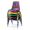 thumbnail image 3 of Jonti-Craft 8126JC1005 Berries Plastic Chair With Powder Coated Legs- 16 inch Ht- Teal, 3 of 5