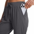 thumbnail image 3 of MASKERT Women's Joggers Pants-Athletic Running with Pockets Tapered Casual Workout Pants Dark Gray （Size XS-XXXL）, 3 of 9