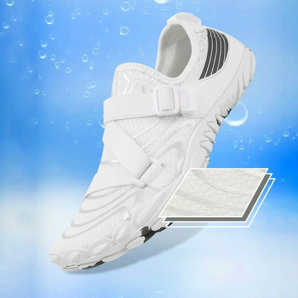 Zapatos Acuáticos Aqua Shoes Zapatillas de buceo transpirables Zapatillas de correr para mujeres y hombres blanco35 Sywqhk Para Estrenar