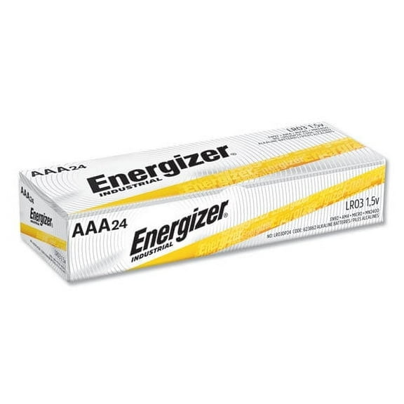 Energizer Energizer Industrial Alkaline Aaa Batteries, 1.5V, 24-Box