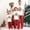 A, variant on Lvotionpl 2026 Matching Family Christmas Pajamas Set, Christmas PJs Short Sleeve Top and Pants, Holiday Sleepwear, Xmas Pajama Sets