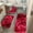 🔥 Red, variant on Msgweeeg Bedroom Rug Room Rug Mixed Color Bath Mats 3 Set Large Size Winter Bathroom Rugs for 3 Pcs Toilet Mats Soft Water Absorption Non Slide Thick Washable Easiler To Dry Dark