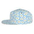 thumbnail image 3 of Haiem Floral Daisy Classic Snapback Cap Flat Bill Hat Baseball Cap Adjustable Size Cotton Dad Hat, 3 of 9