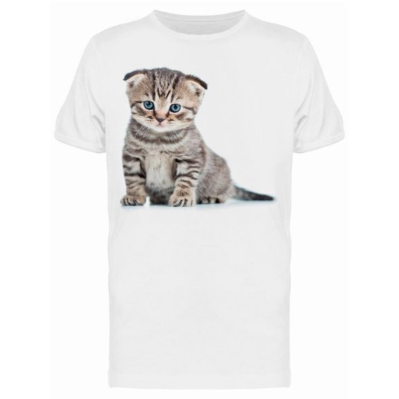 Tender Cat Possing T-Shirt Men -Image by Shutterstock Men T-Shirt, Male x-Large