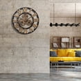 thumbnail image 3 of Reloj de pared industrial decorativo con diseño de arte de pared, funcionamiento silencioso con estética steampunk para expresión artística en el hogar, la oficina y el restaurante, 3 of 5