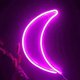 thumbnail image 2 of Warm White Moon Neon Sign Art Wall Decor USB Battery Powered Neon Sign Night Light Lamp, 2 of 4