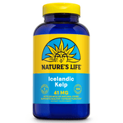 Nature's Life Icelandic Kelp 41 mg Tablets | Thyroid Support Supplement with Iodine | No Gluten, Non-GMO Green Superfood | 1000 Count