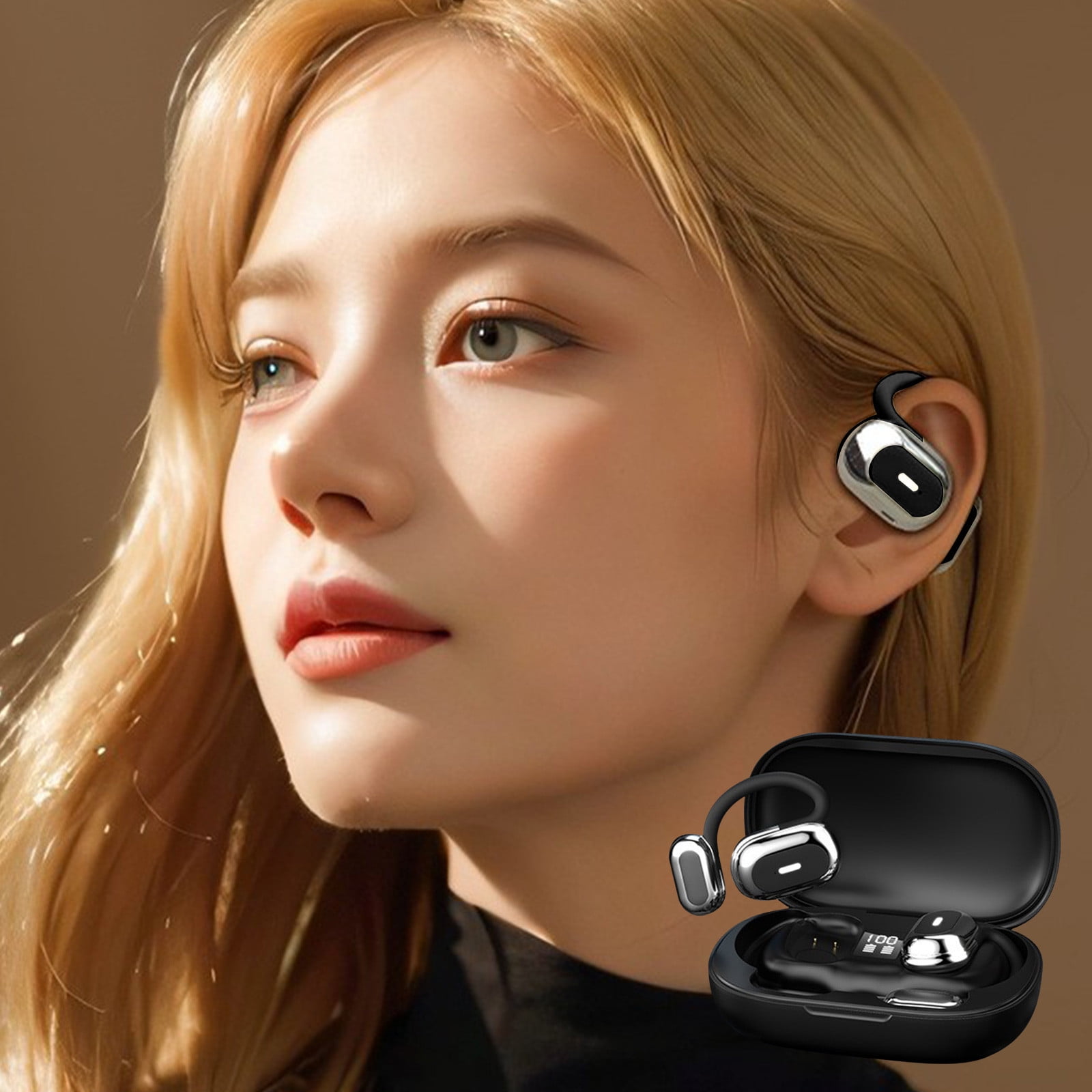 Out of Ear Open Ear Headphones Outside The Ear Wireless Ear Hanging Bluetooth Headset Ows Over The Ear Open Ear Buds Earbuds Outside The Ear Headphones Bone Air Conduction