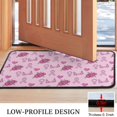 thumbnail image 3 of Pink Breast Cancer and Pioneer Flower Door Rugs,Washable Non Slip Door Mats Indoor,Decorative Door Mats,Entry Mat Indoor for Entrance,Bedroom,Kitchen,Bathroom,30"x17", 3 of 6