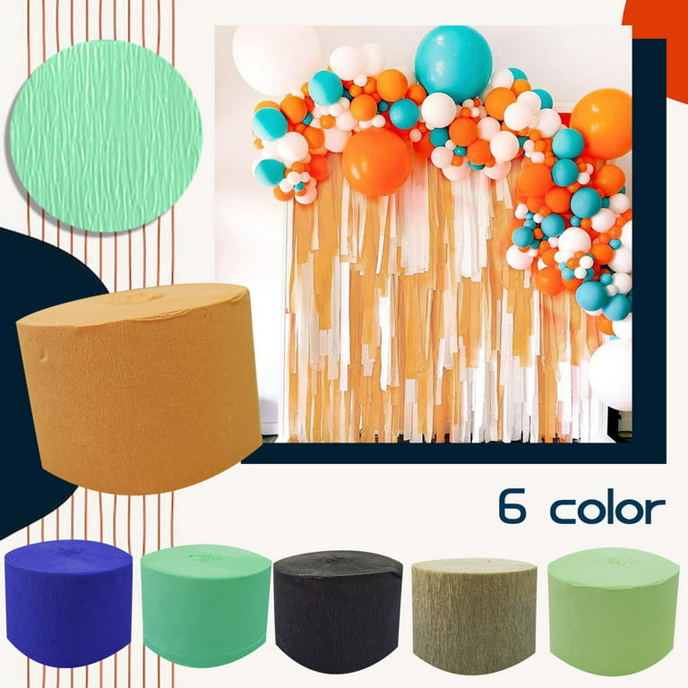 8 Rolls Crepe Paper Streamers for Wedding Streamers Birthday