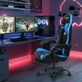 thumbnail image 3 of CELTOSS Blue Office Gaming Chair with Footrest & Lumbar Support, Ergonomic Adjustable Computer Chair with Swivel Seat & Headrest, 3 of 12