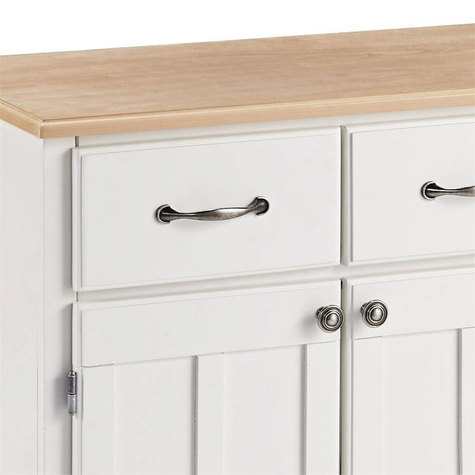 Homestyles Buffet of Buffets Wood Buffet in Off White