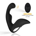 thumbnail image 2 of Juguetes sexuales anales para hombres, vibrador anal, masaje de próstata, tapón anal para un uso cómodo a largo plazo, dilatador de silicona con base curvada, control remoto, juguete sexual de próstat, 2 of 9