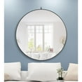 thumbnail image 5 of Elegant Decor Metal frame Round Mirror with decorative hook 42 inch Black finish, 5 of 13