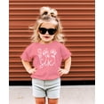 thumbnail image 3 of Six Floral 6th Birthday Shirt for Toddler Girls Sixth Birthday Outfit White on Mauve Shirt Youth Large, 3 of 5