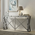 thumbnail image 3 of Contemporary Home Living Rectangular Flip Top Bar Table - 70.75" - White, 3 of 9