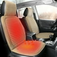 thumbnail image 5 of Car Seat Cushion Winter Warm Thickened Heated Seat Cover Plush Soft Comfortable Auto Interior Accessories Non Slip Bottom Universal Fit For Vehicle Truck SUV Cold Weather Driving Cozy, 5 of 6