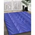 thumbnail image 3 of Ahgly Company Machine Washable Indoor Square Transitional Blue Orchid Blue Area Rugs, 8' Square, 3 of 7