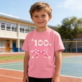 thumbnail image 6 of Boys 100 Days of School Shirt Pink, Kids 100th Day Celebration T-Shirt 100% Cotton, Soft Short Sleeve Crewneck Tee for Boys,Size 7 T, 6 of 9