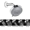 thumbnail image 2 of axGear High Pressure 4 Inch Shower Head with 5-Settings Chrome Finish Swivel Ball Joint, 2 of 6