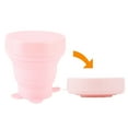 thumbnail image 3 of Vaso de agua plegable de silicona portátil, para viajes, camping, picnic, 170 ml, color rosa, 3 of 14