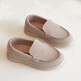thumbnail image 5 of Kids' Slip-On Loafers for Kids & Big Kids, Easy On/Off, Beige PU Faux Leather Comfortable Casual School Shoes, Unisex,Size 25, 5 of 5