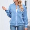 thumbnail image 6 of Lovzfmll Cardigan Sweaters for Women, Casual Zip Up Loose Outerwear Tops Women Fall Clothes Ribbed Early Fall Fashion, 6 of 8