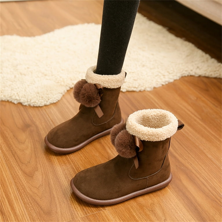 Women comfy warm suede hook loop ankle boots shop